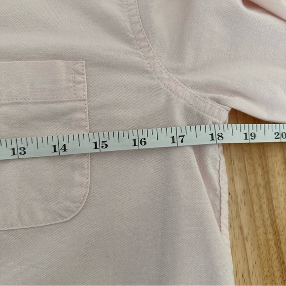 Abercrombie Kids Light Pink Button Up Long Sleeve Shirt Size 13/14 - Picture 8 of 9